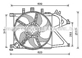 PRASCO OL7660 Fan, radiator